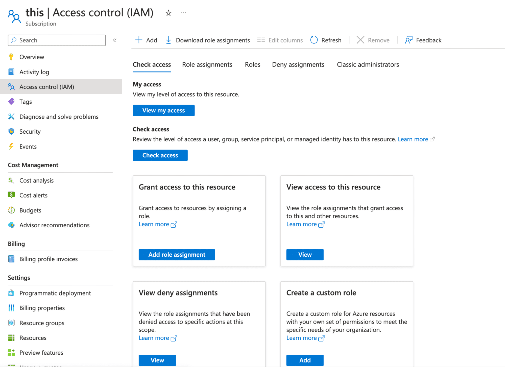 Access Control IAM