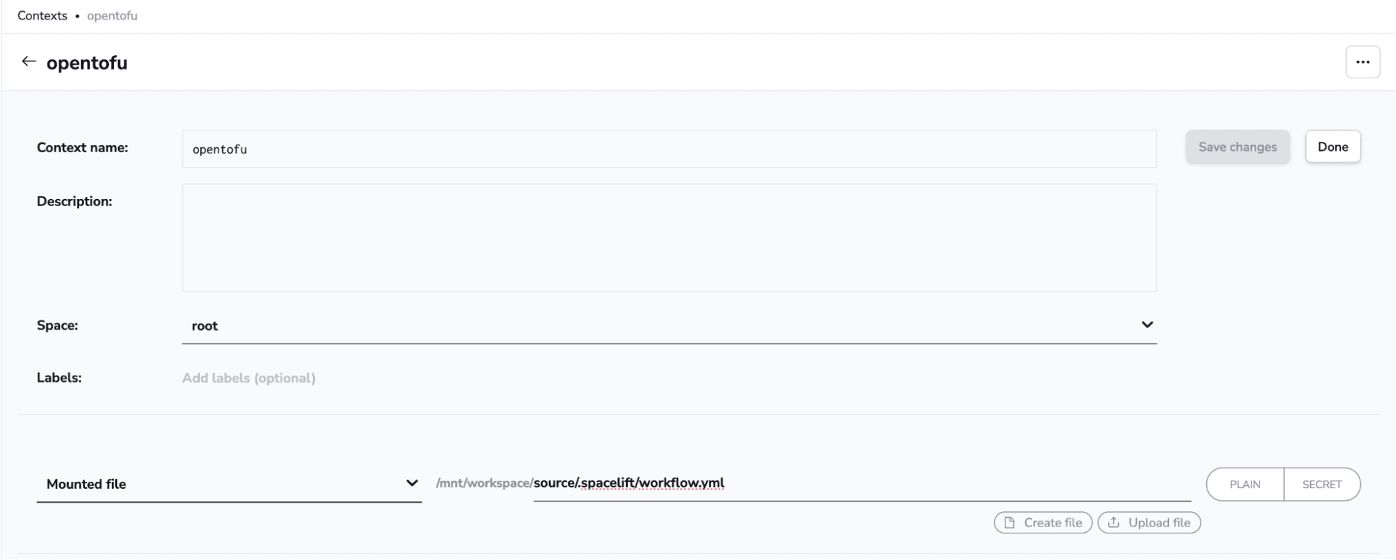 custom workflows mounted file