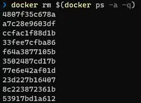 docker remove container