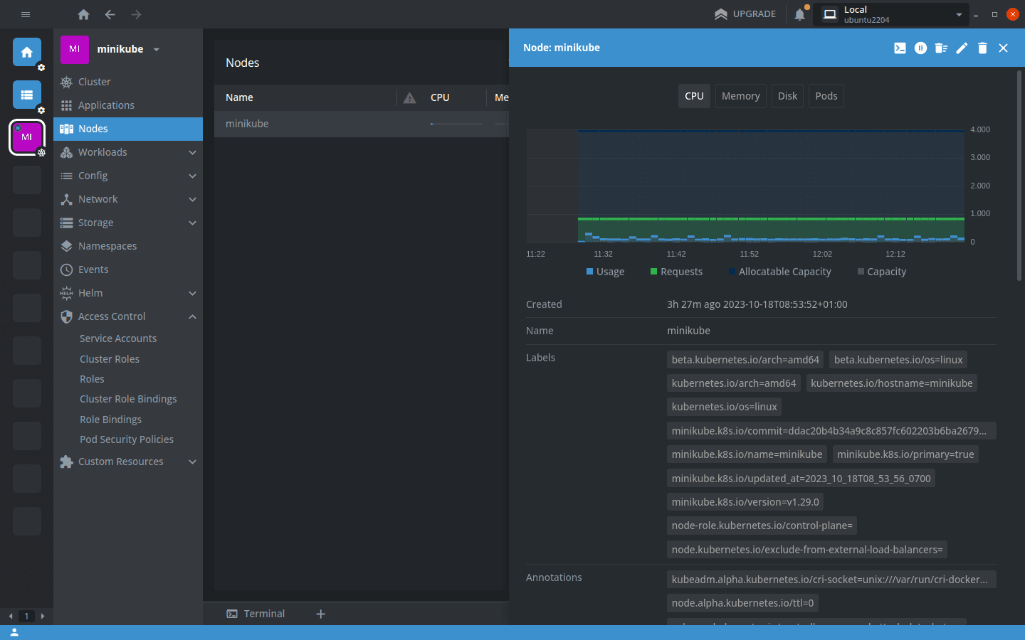 lens node info