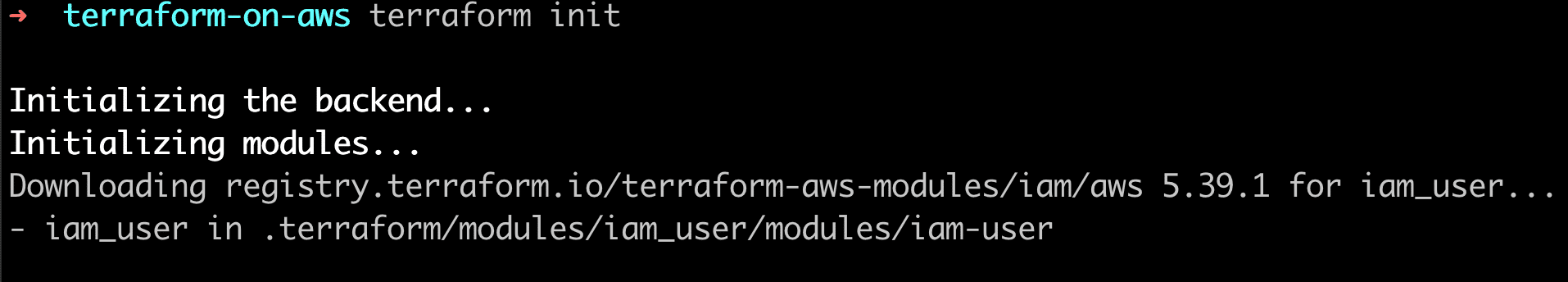 terraform on aws