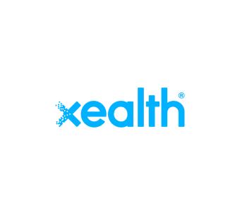 xealth logo in blue