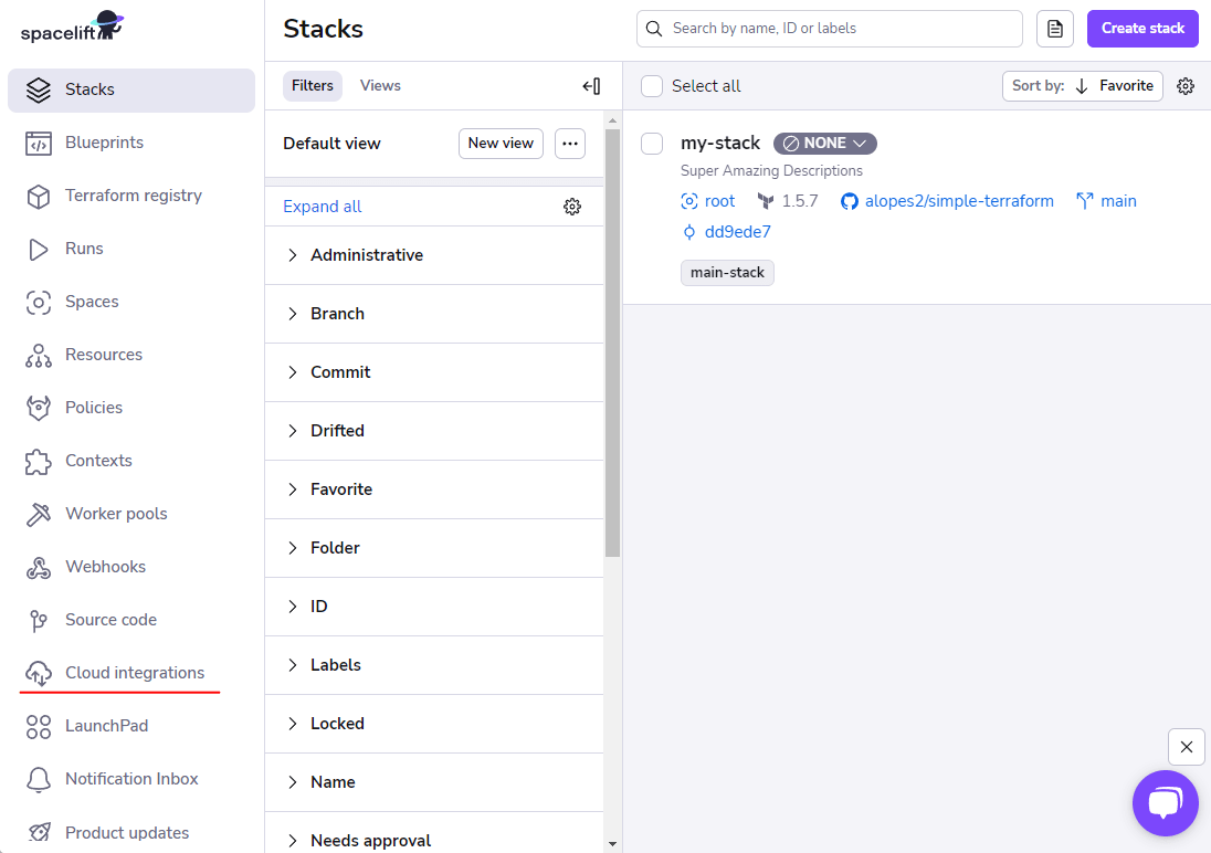 Cloud integrations terraform remote backends