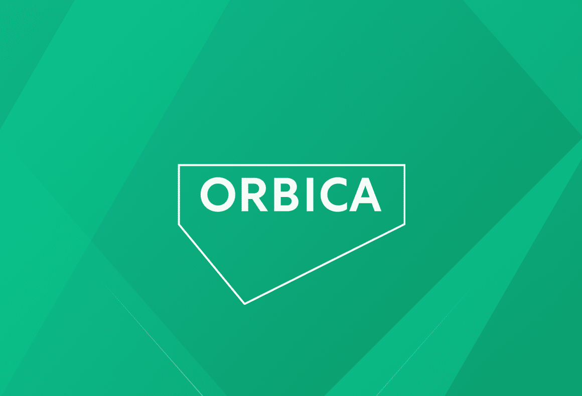 orbica logo on green background