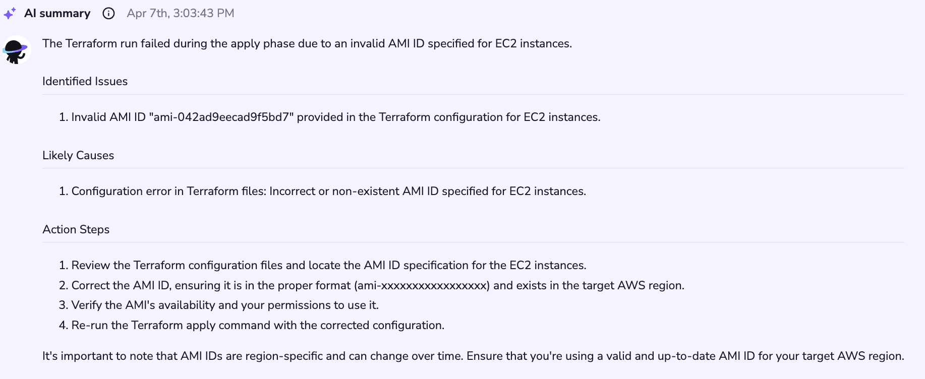 terraform in devops ai summary