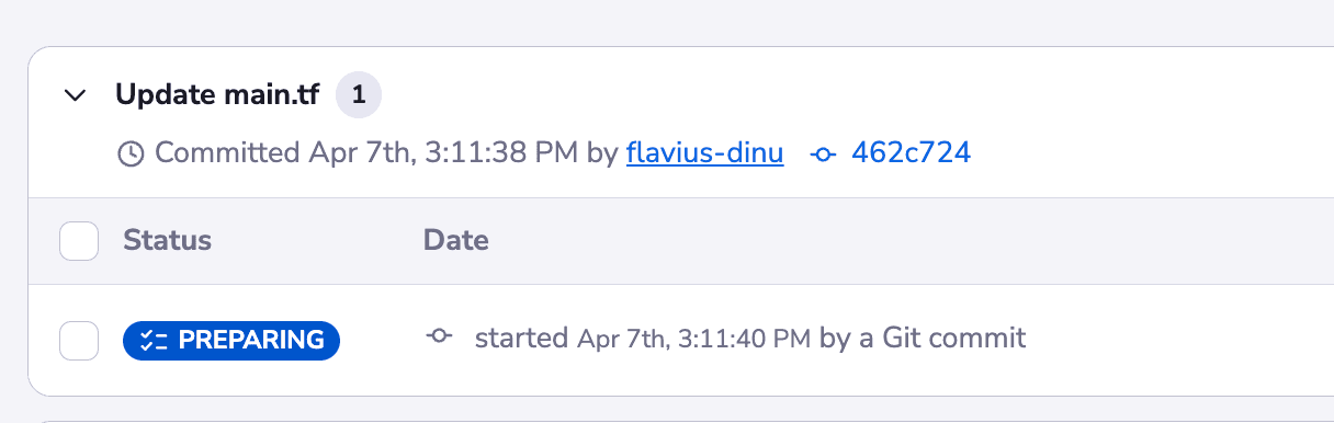 terraform in devops trigger run