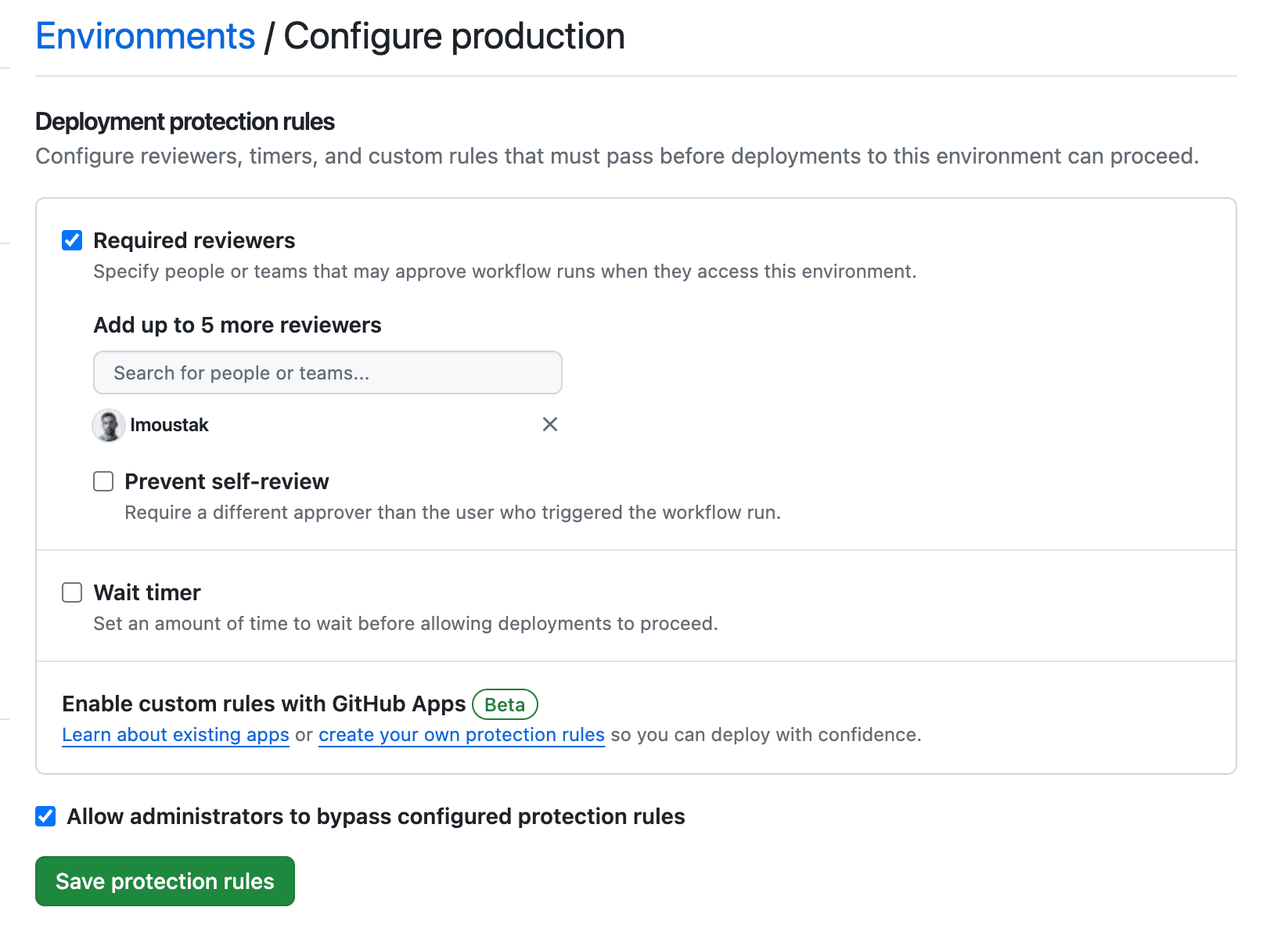 ansible github actions configuration