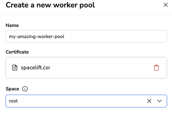new worker pool details