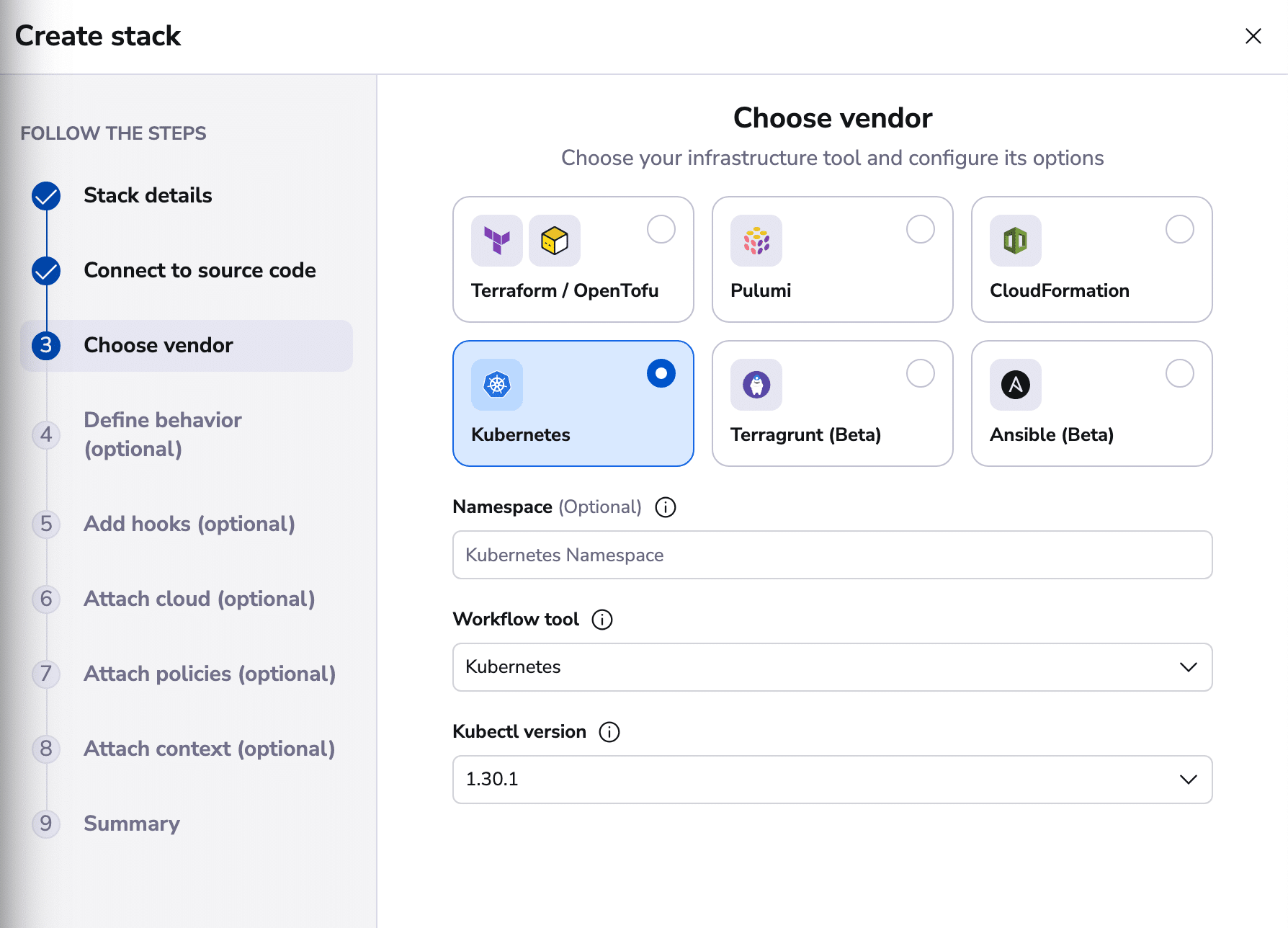 terraform kubernetes deployment example vendor