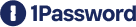 1password logo on white background