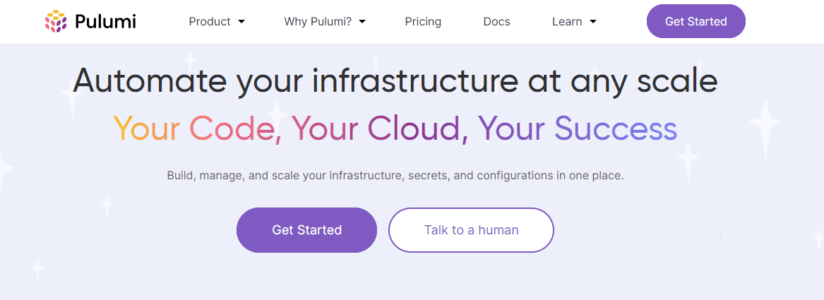 cloud automation tools pulumi