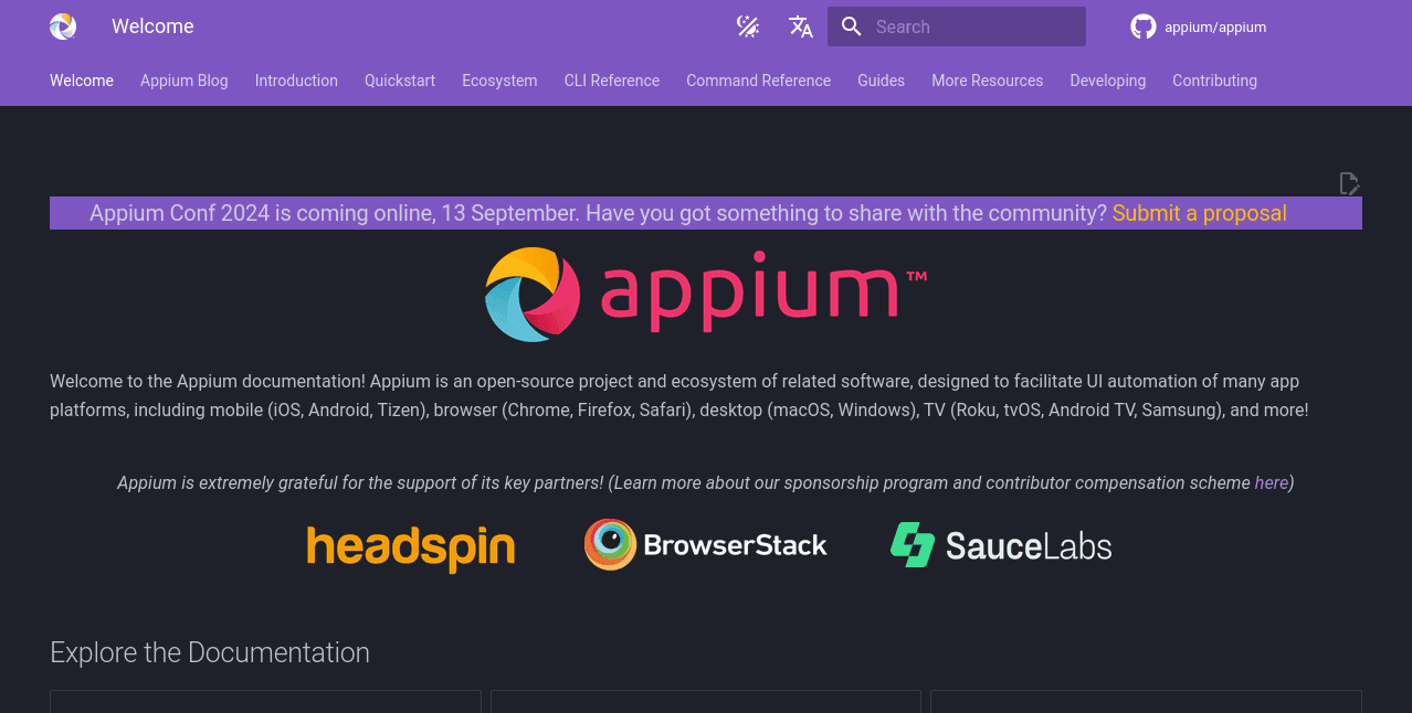 devops testing tools appium