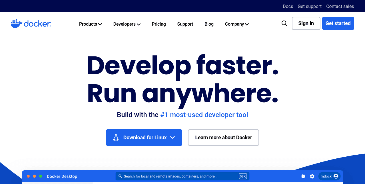 devops testing tools docker