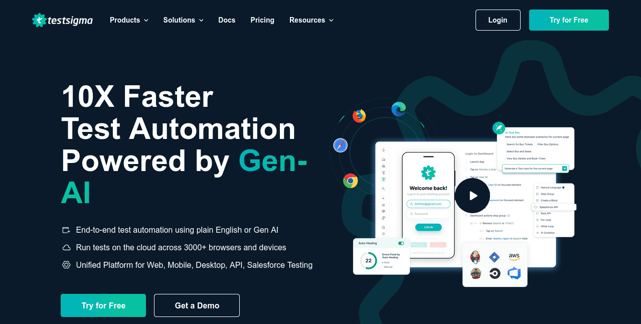 devops testing tools testsigma