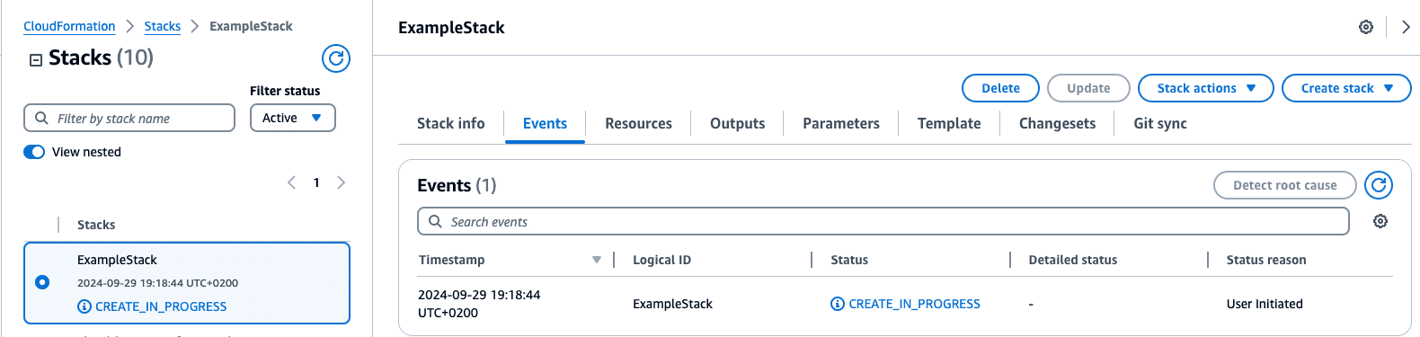 cloudformation template state