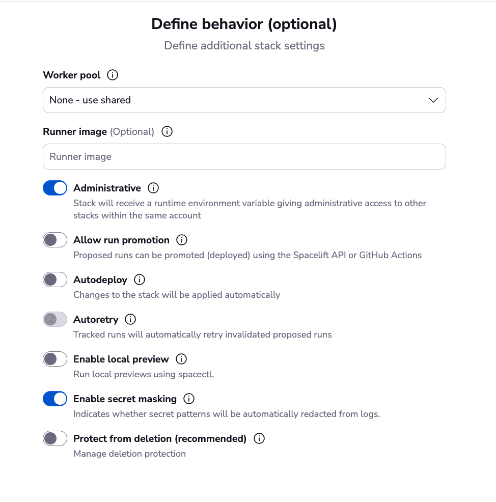 4 enable administrative option