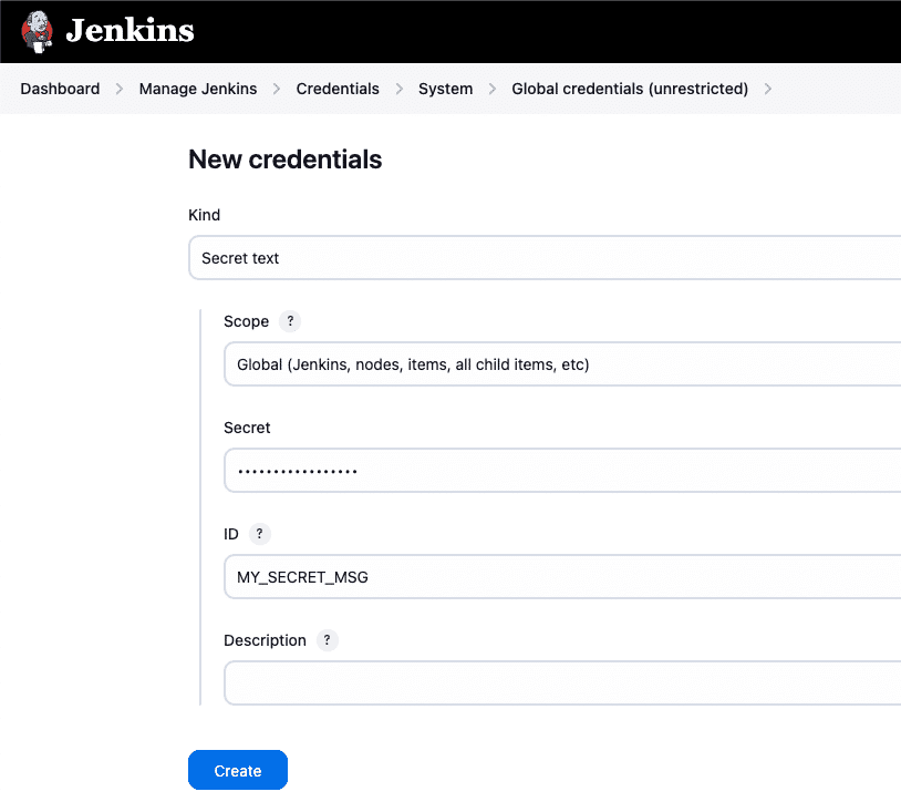 jenkins new credentials