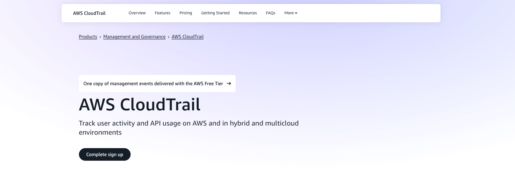 aws devops tools cloudtrail