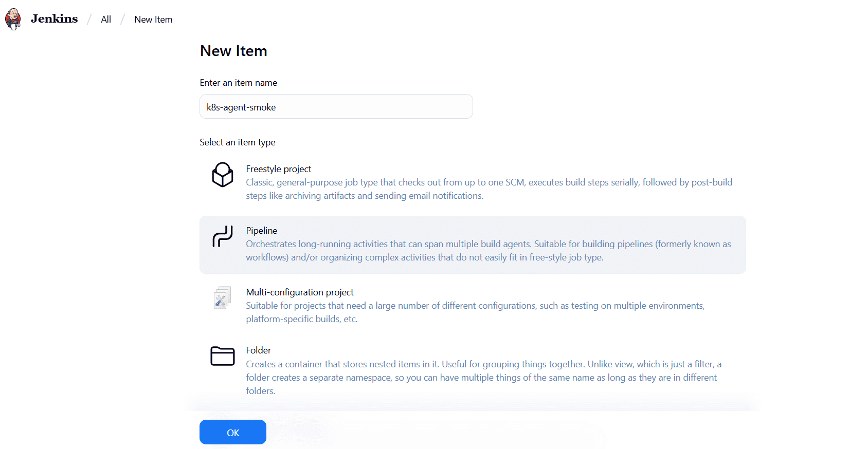 Create a sample pipeline