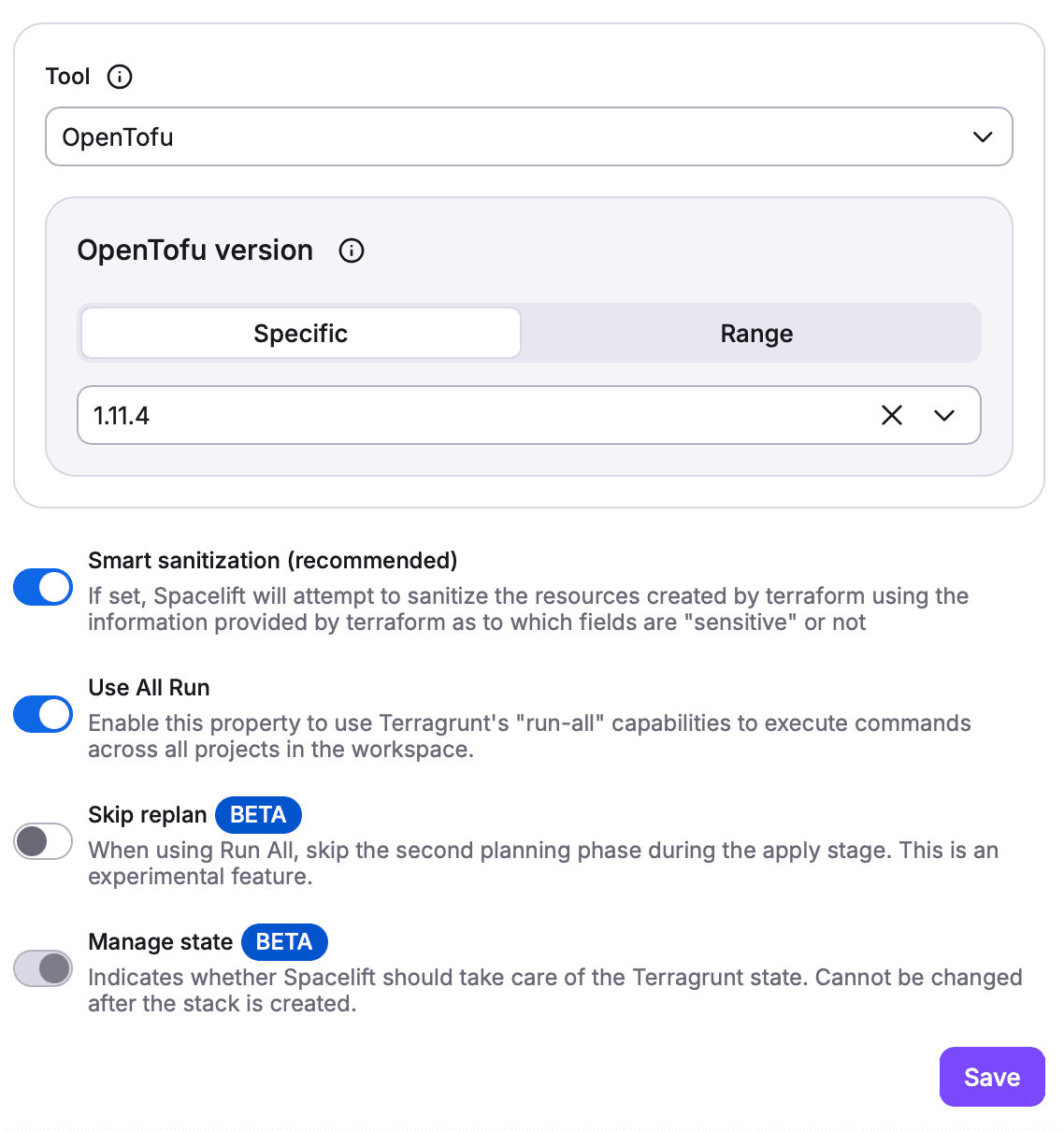 terragrunt run all setting