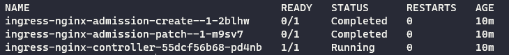 kubernetes ingress - checking nginx
