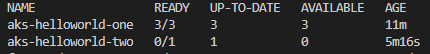 kubectl apply vs create 3 pods running