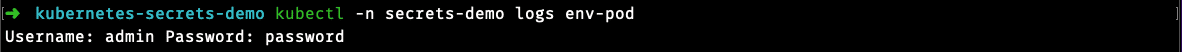 kubernetes secrets output secret data