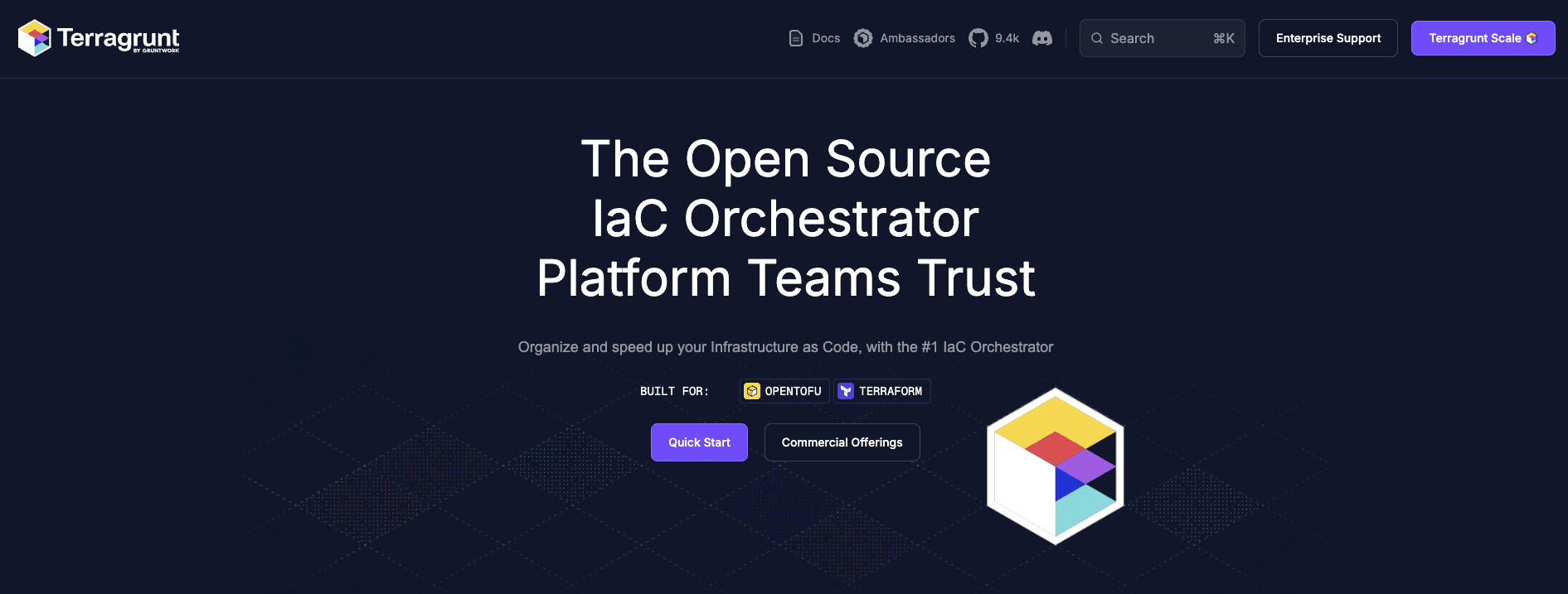 screenshot of the tirvy homepage