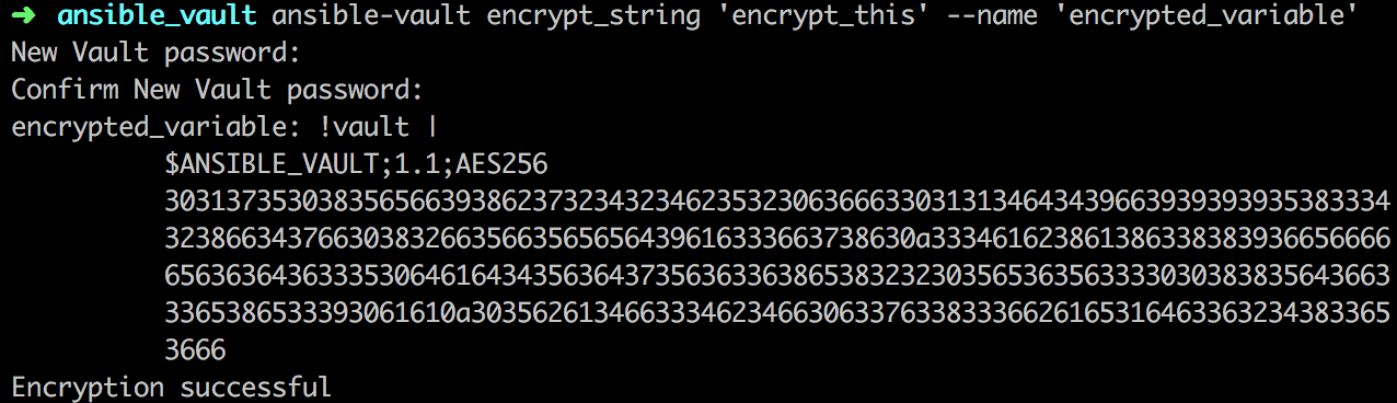ansible vault pass the password via the prompt