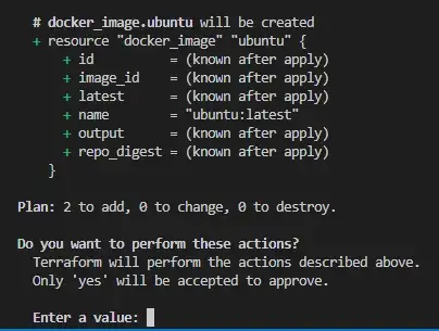 terraform creating docker image