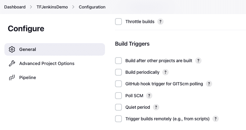 Jenkins terraform build triggers