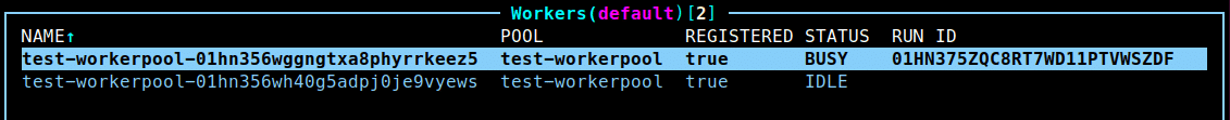 query for the workers in Kubernetes