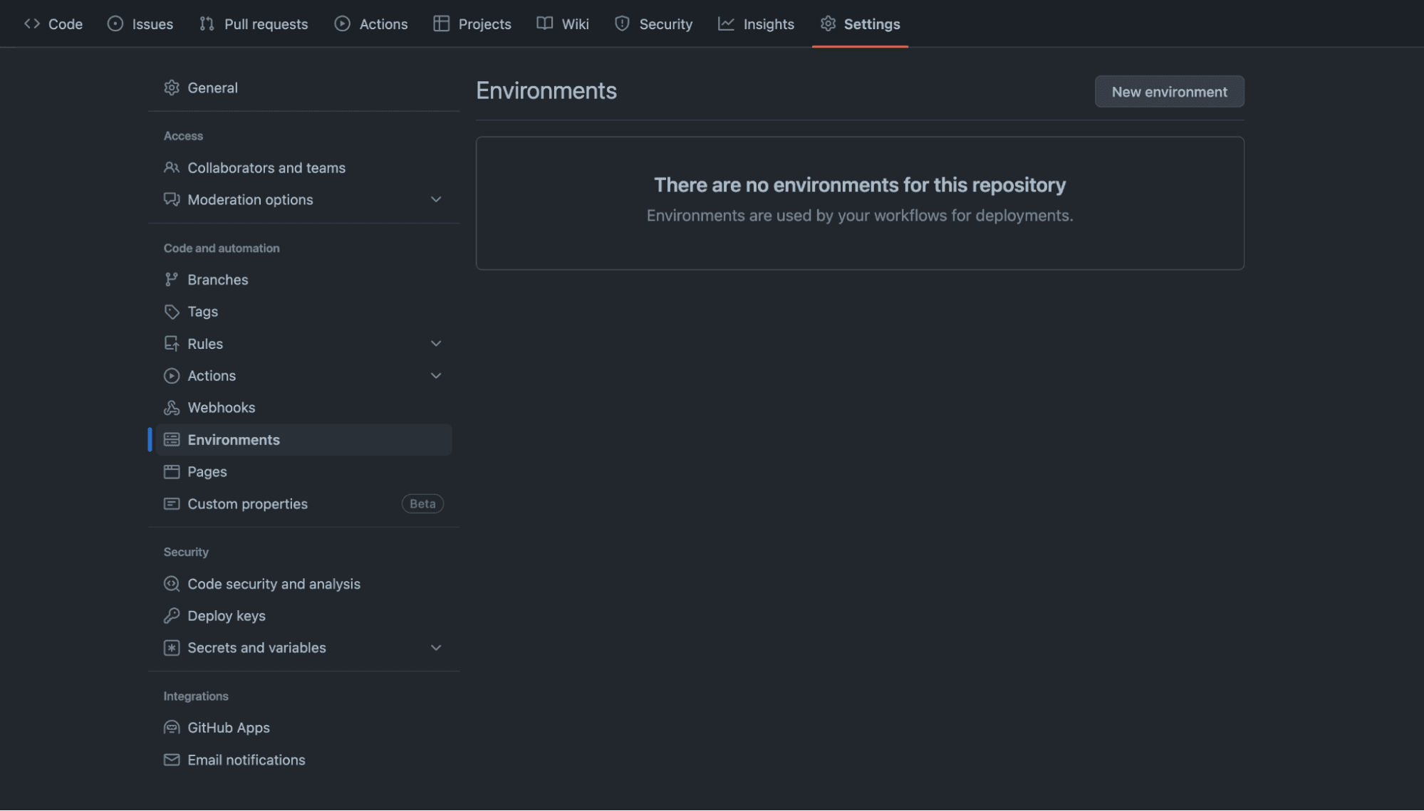 Pulumi github actions Configure the GitHub environment