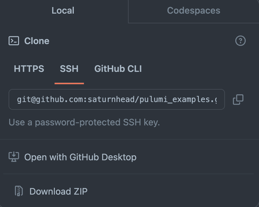 pulumi github actions get repo link