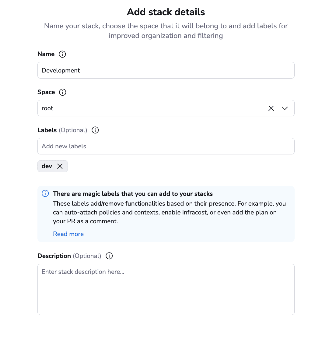 1 opentofu spacelift add stack details