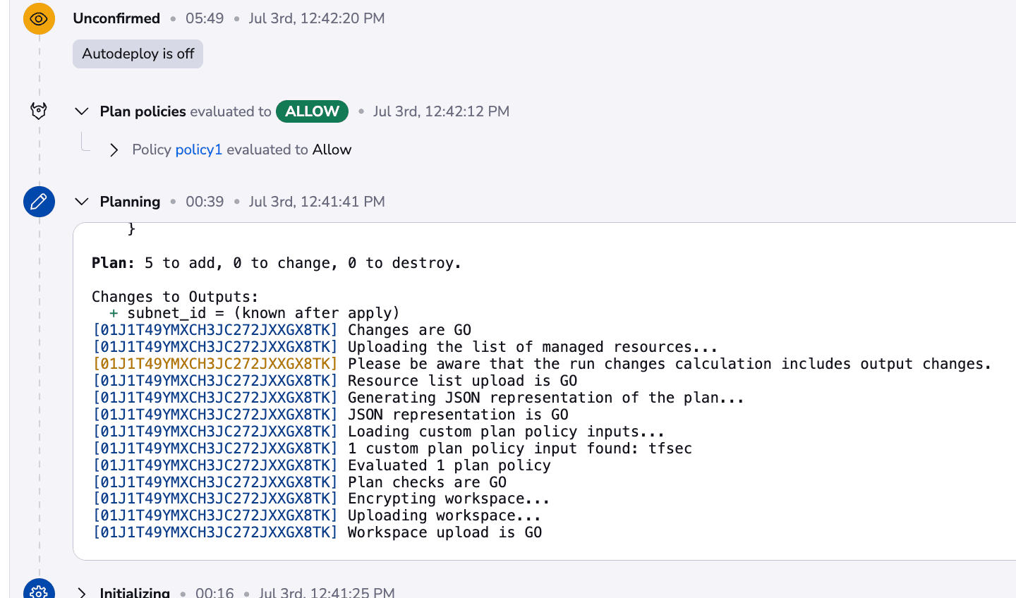 21 opentofu spacelift unconfirmed run example