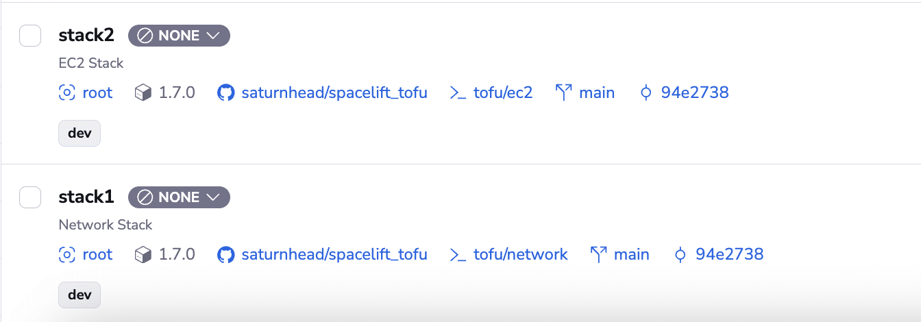 8 opentofu spacelift two new stacks