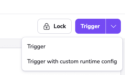14 trigger run with custom runtime config