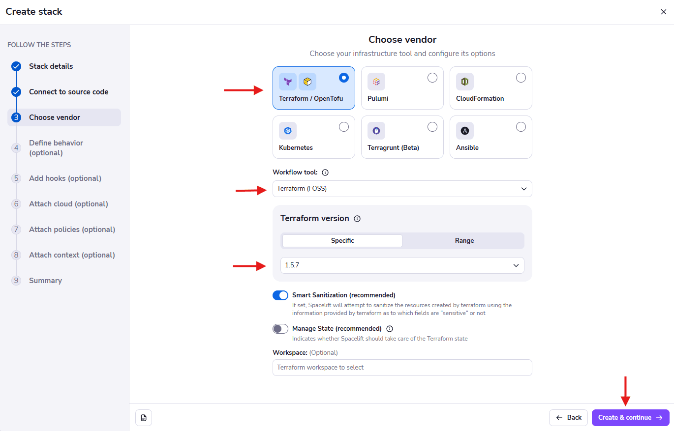 eventbridge with terraform - manage state