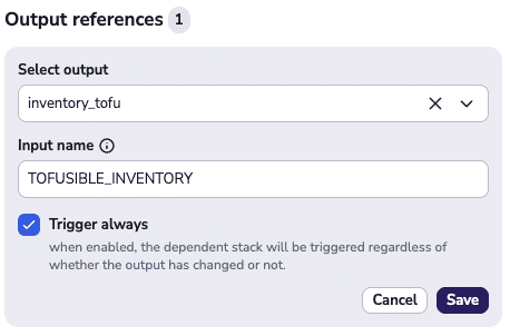 tofusible output references