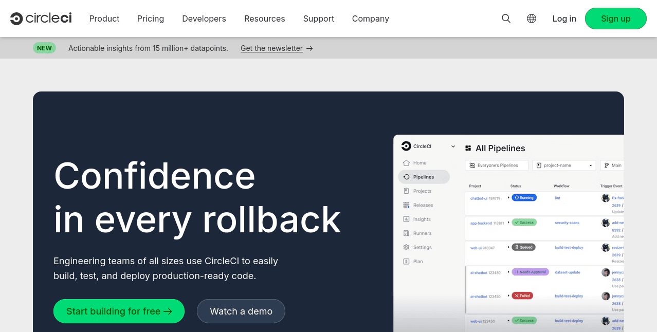 continuous integration tools circle ci