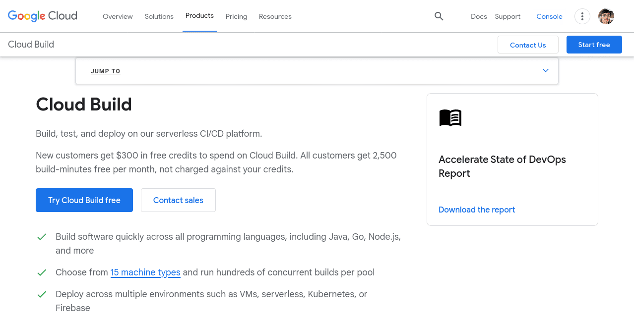 continuous integration tools google cloud build