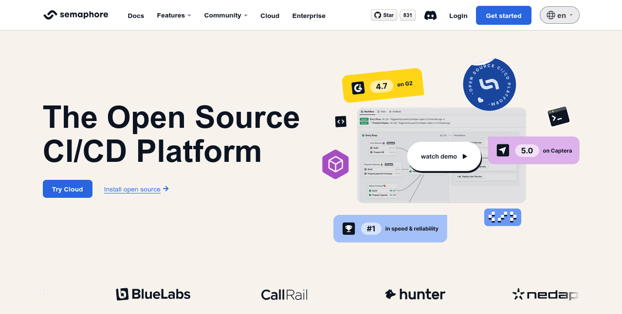 continuous integration tools semaphore