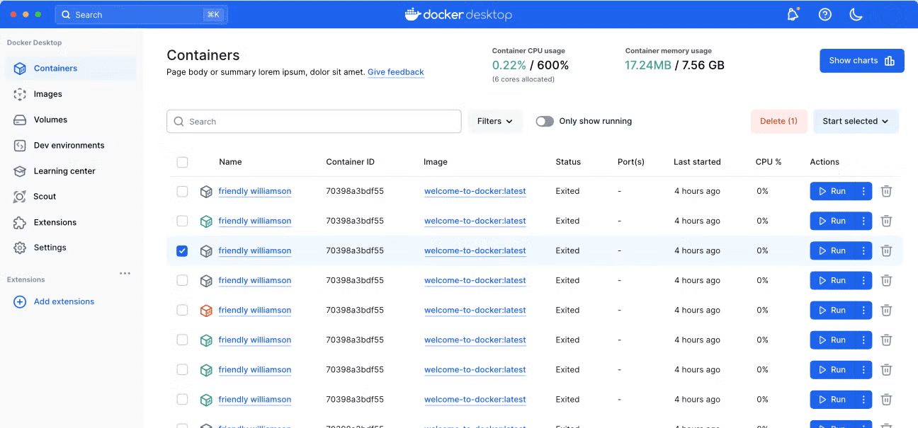 docker vs podman Docker Desktop