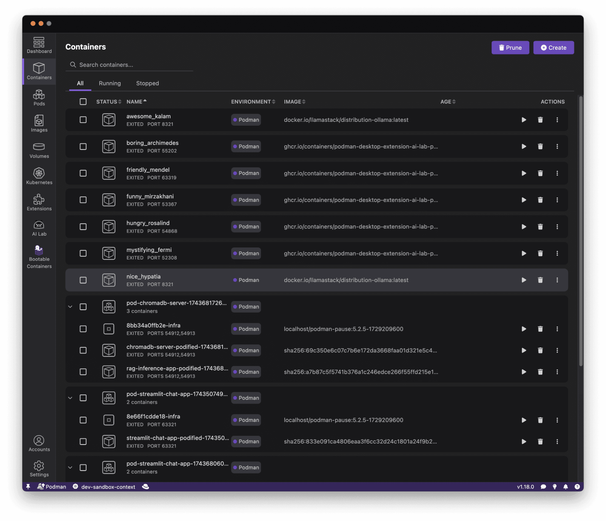 podman vs docker Podman desktop