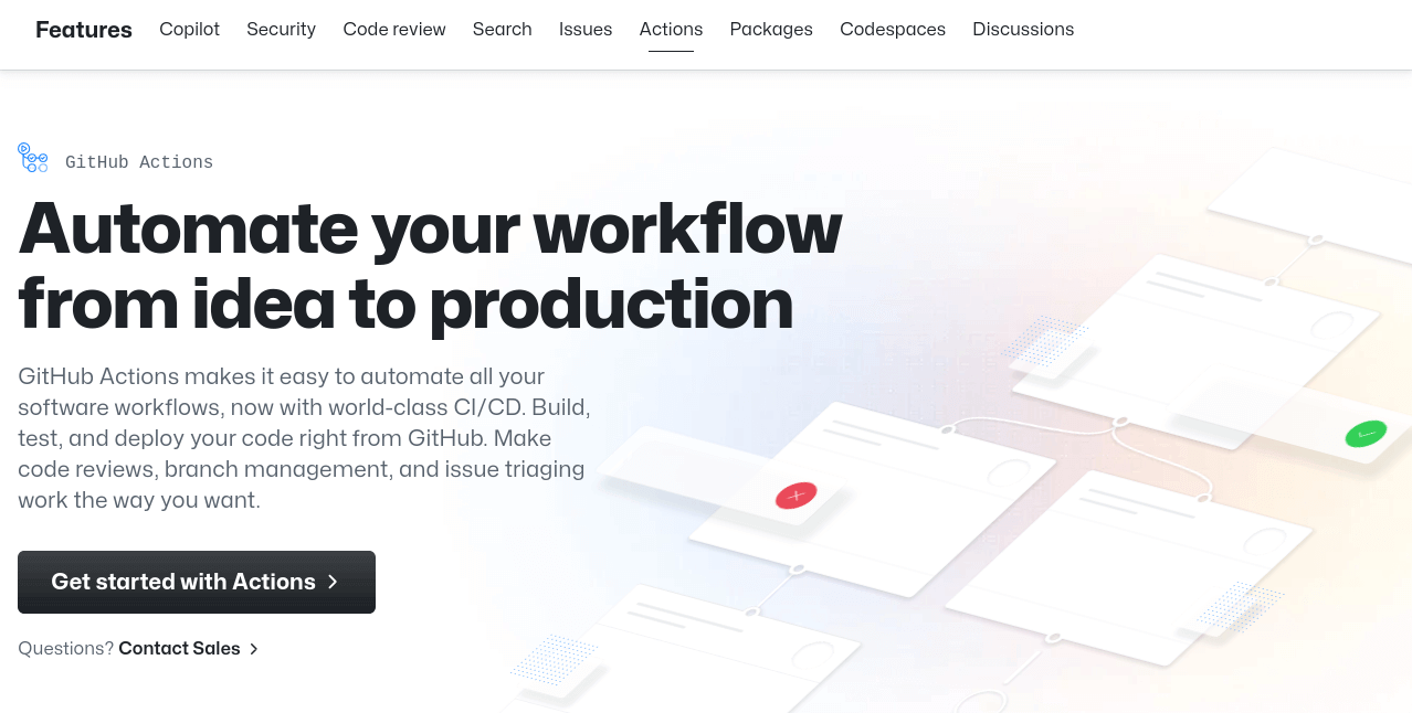 software deployment tools github actions