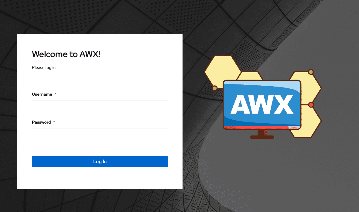 Step 1 Log into AWX