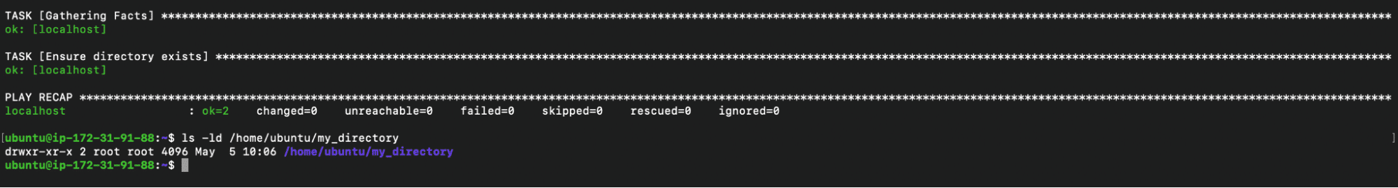 Check if the directory exists