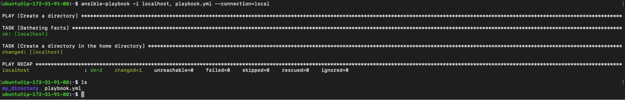 Creating directories