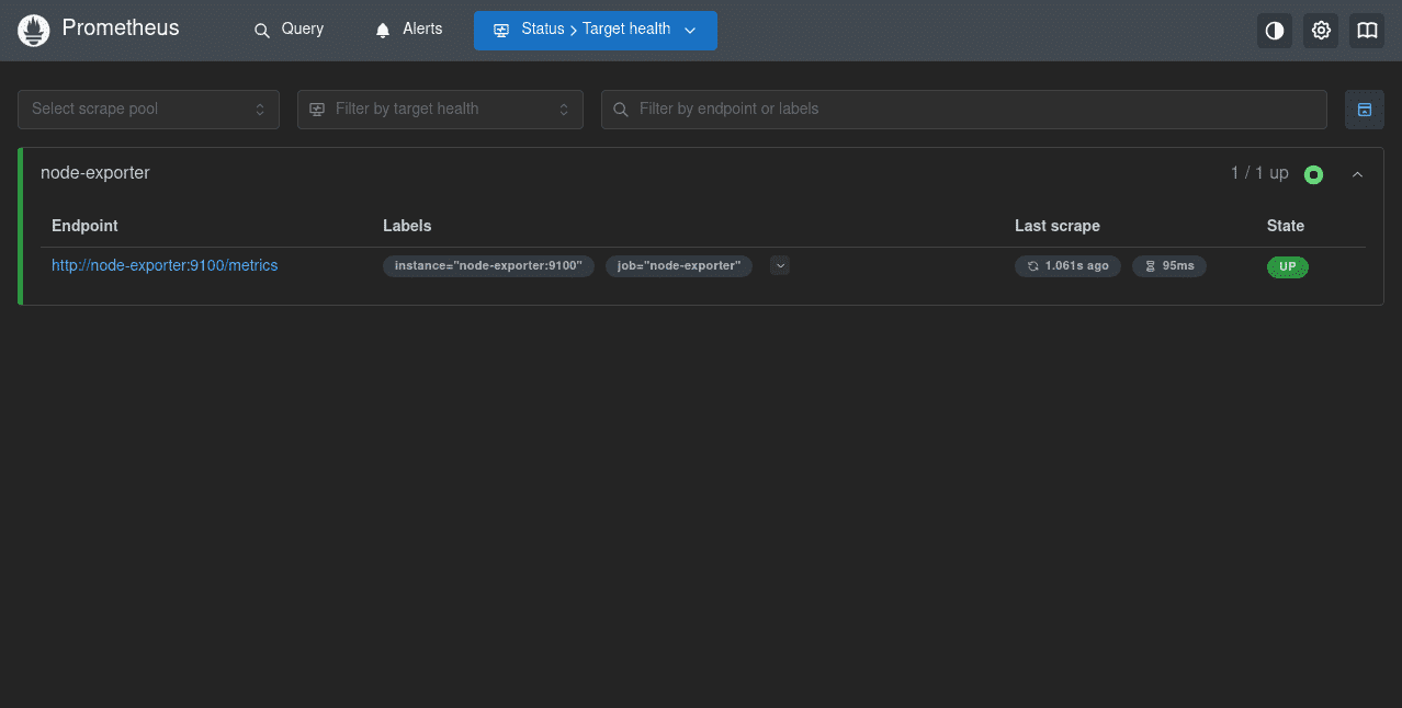 Deploy Node-Exporter and create a Prometheus scrape config